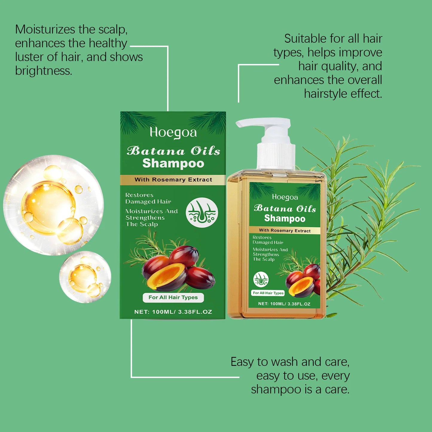 Batana Rosemary Hair Revival Shampoo