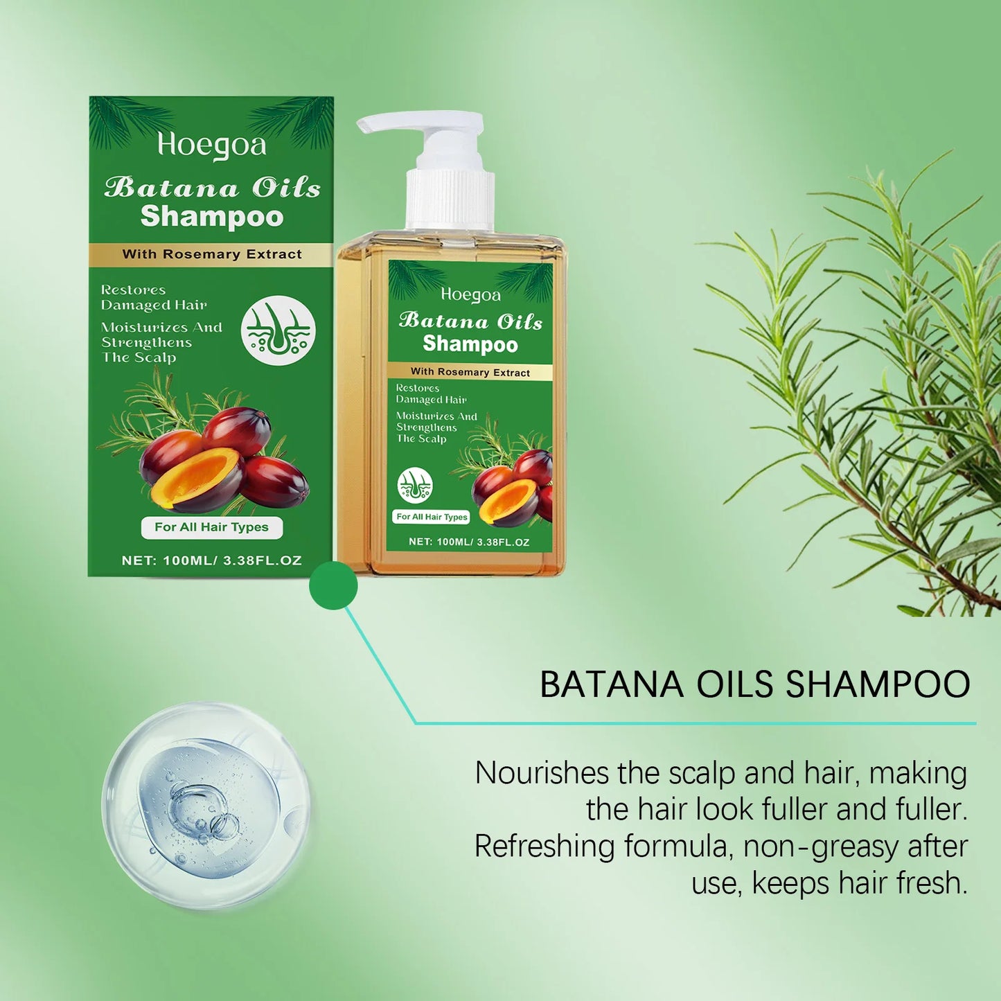 Batana Rosemary Hair Revival Shampoo