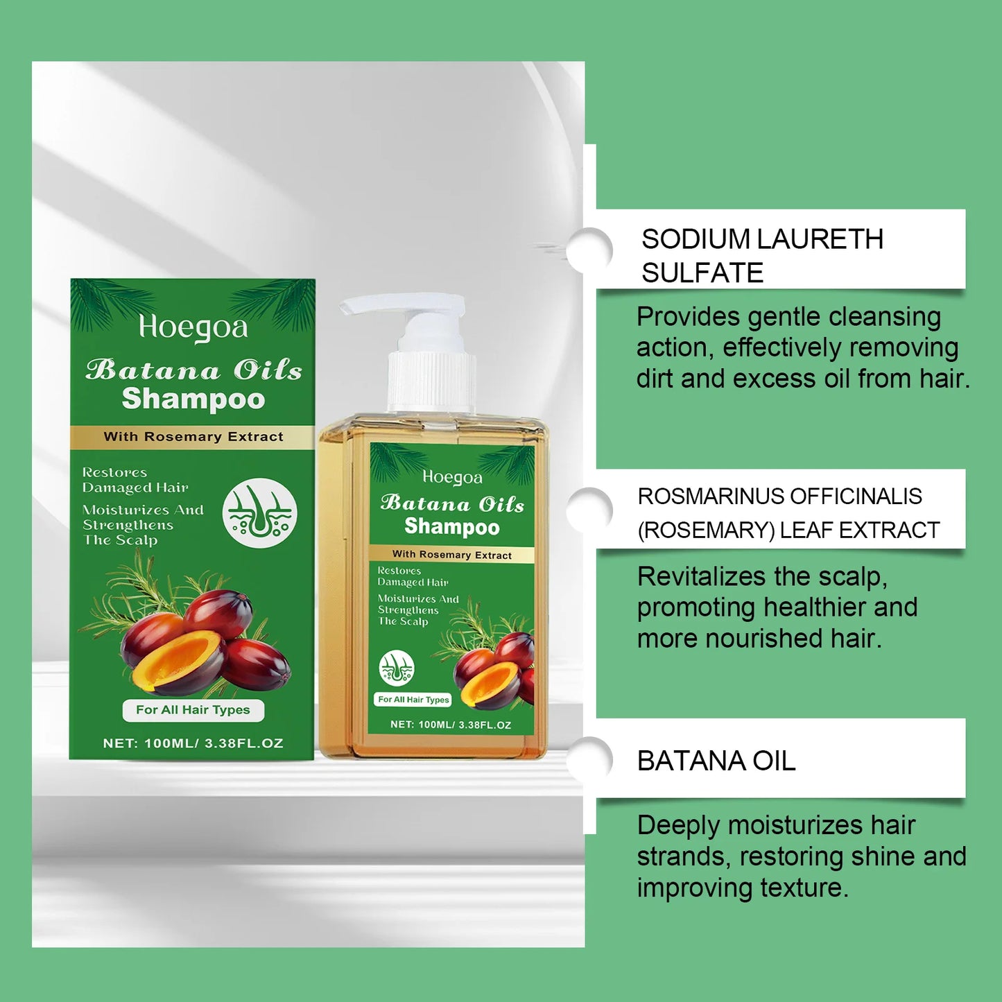 Batana Rosemary Hair Revival Shampoo